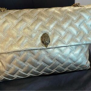 Elegant metallic Gold Woven Women's Bag